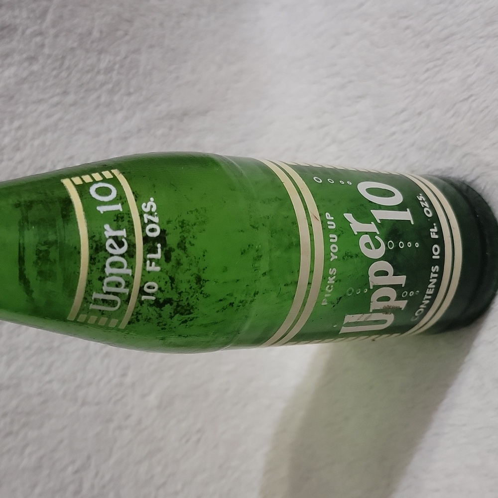 Vintage Upper 10 soda bottle - Picture 3 of 9